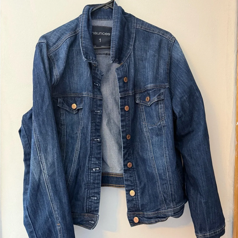 Maurices Dark Blue Denim Jacket - Picture 1 of 2
